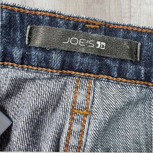 JOE'S JEANS Mid Rise DEJA Frayed Hem Denim Shorts 24 - Picture 3 of 4